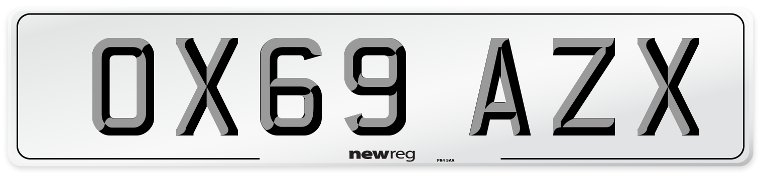 OX69 AZX Number Plate from New Reg